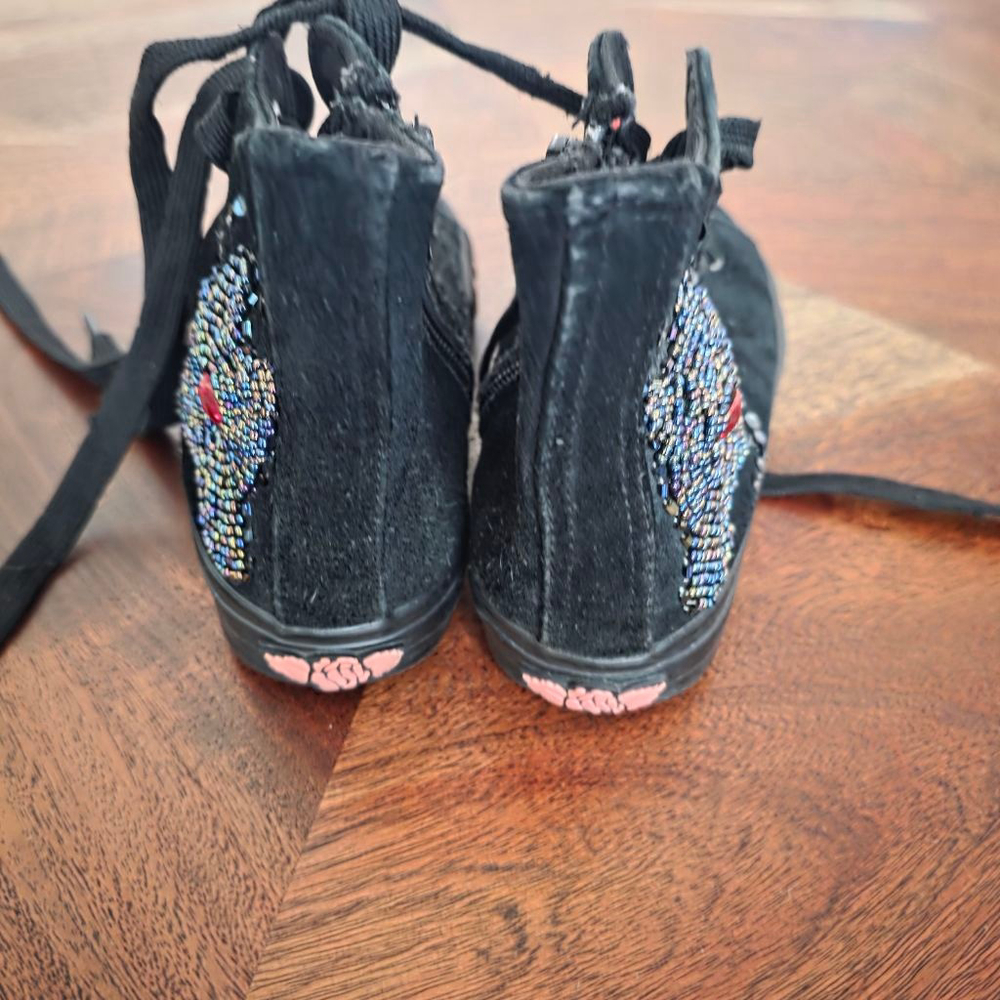 Girls' Lelli Kelly Black Pink Sequin High-Top Sneakers US 11 (Toddler Girl) - Picture 5 of 8